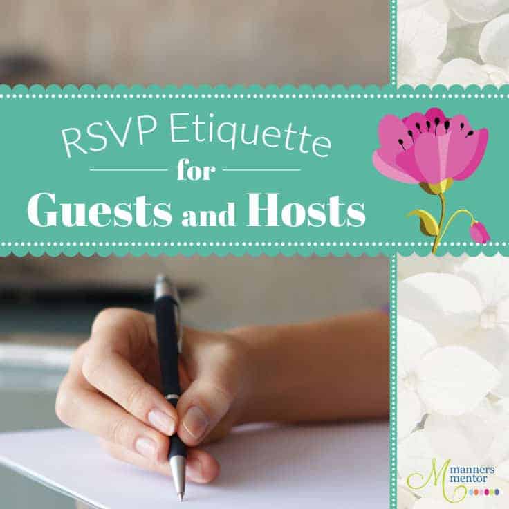 RSVP Etiquette for Host and Guests