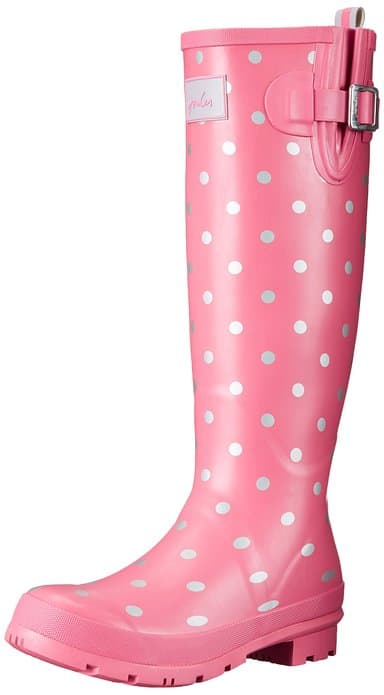 Joules pink rain boot, starting at $45, Amazon