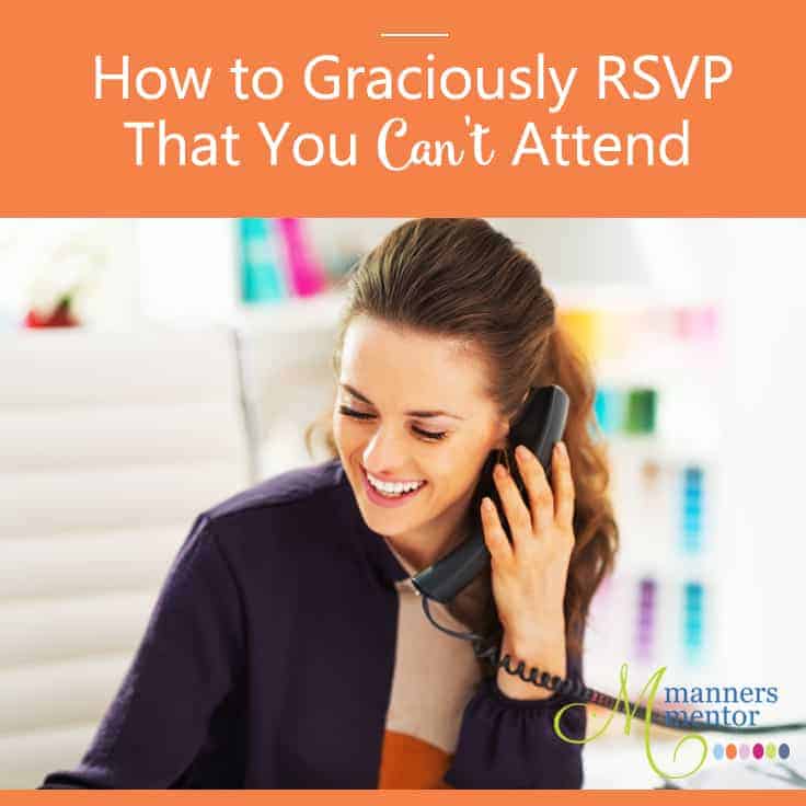 How to Graciously RSVP That You Can't Attend