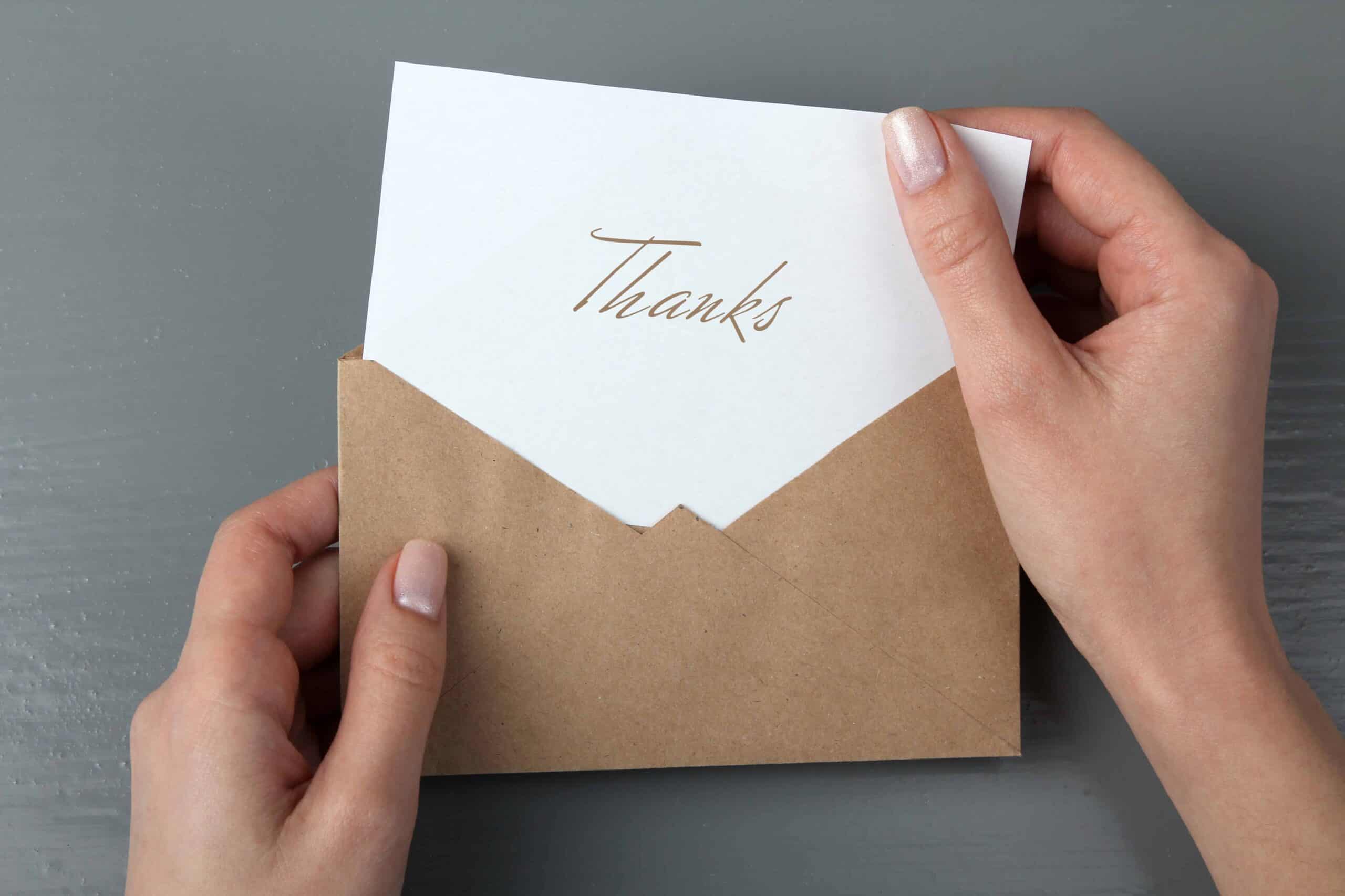 Writing Thank You Notes After Saying Thanks -29 Savvy Manners